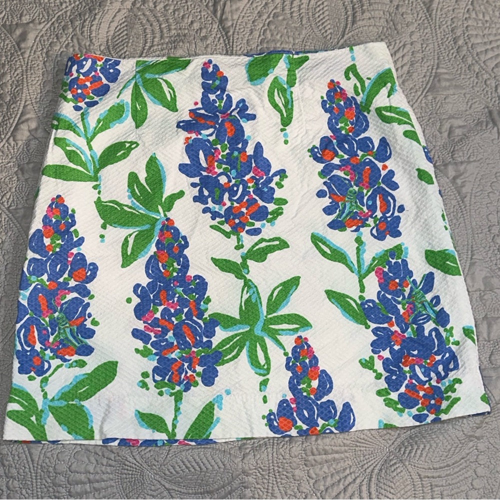 Lilly Pulitzer Honeycomb Floral Mini Skirt size 6